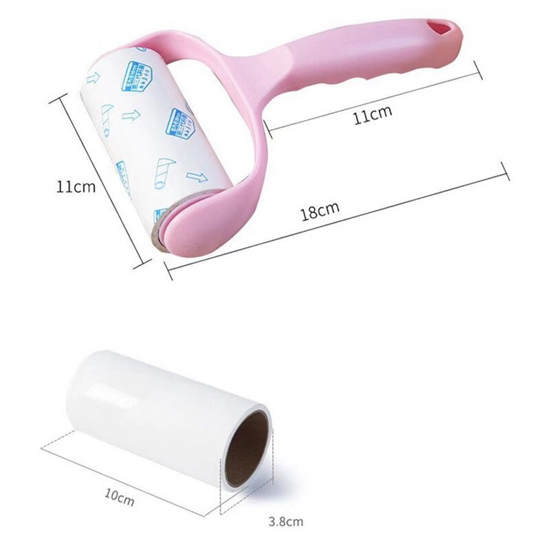Strong Sticky Lint Roller Dust Hair Removal Cover Refillable Remove Clean Bedroom Carpet Hair Fur Dust
