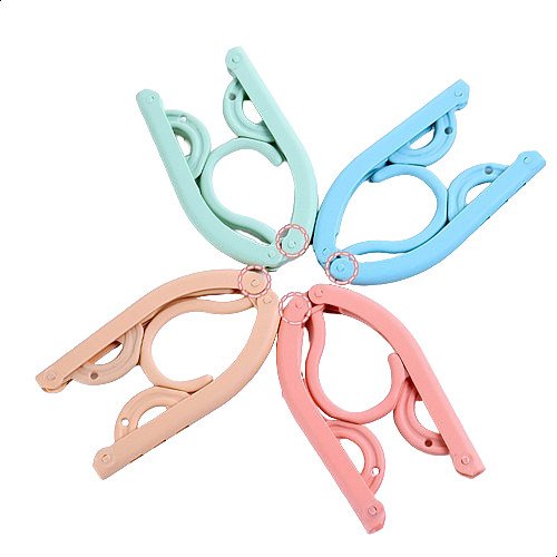 4pcs Garment Hanger Anti-cracking Lightweight Portable Travel Cloth Clothes Rack Clothing Hook Pakaian Cangkuk Rak