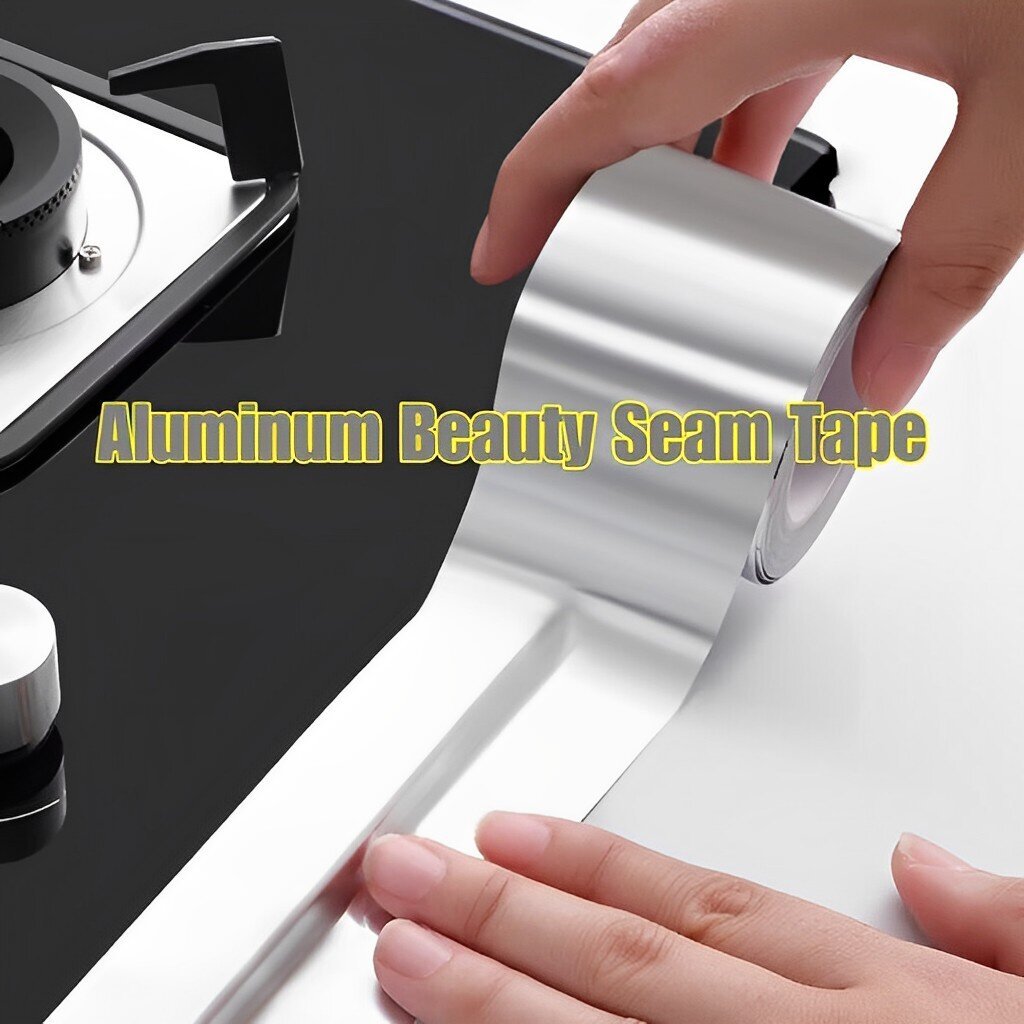 Aluminum Foil Tape / Caulk Strip / Self Adhesive Waterproof Repair Duct Tape for Bathtub Bathroom Shower Toilet Kitchen