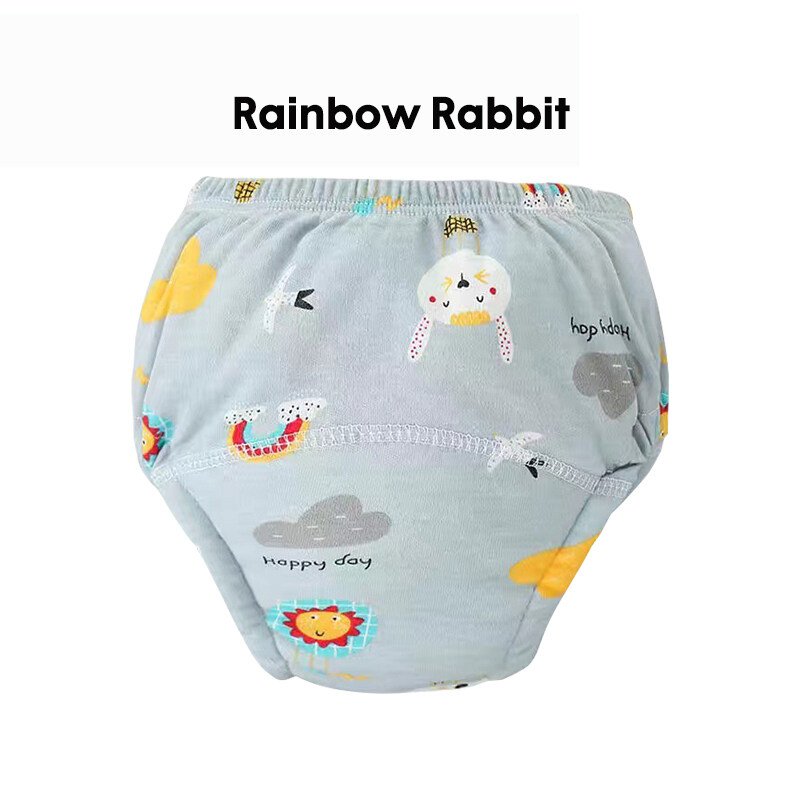 Kids Potty Training Pants 6 Layers 6 Layers Baby Underwear Toilet Cloth Diaper Pant Seluar Kencing Bayi Learning Pant Reusable Toilet Cloth Diapers