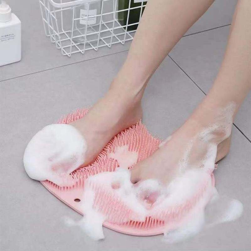 Foot Scrubbing Pad Bathroom Bath Brush Multifunctional Scrubbing Foot Massage Pad Non-slip Foot Pad Silicone Bath Brush