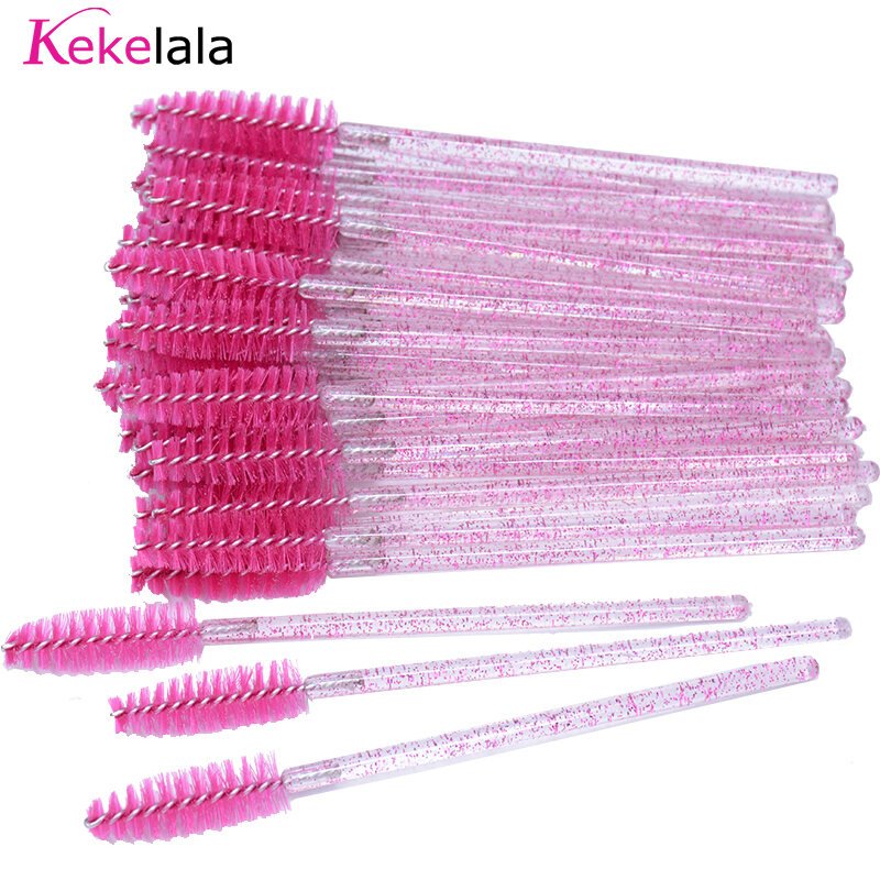 Bottle Eyelash Extension Brushes With Container Eyebrow Eye Lash Mascara Wands Spoolies In Case Wholesale