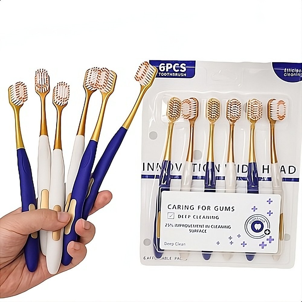 Thick Silk Soft Wide Head Soft Toothbrush Sam's Club Fine Bristles Gum Protection Family Set berus gigi